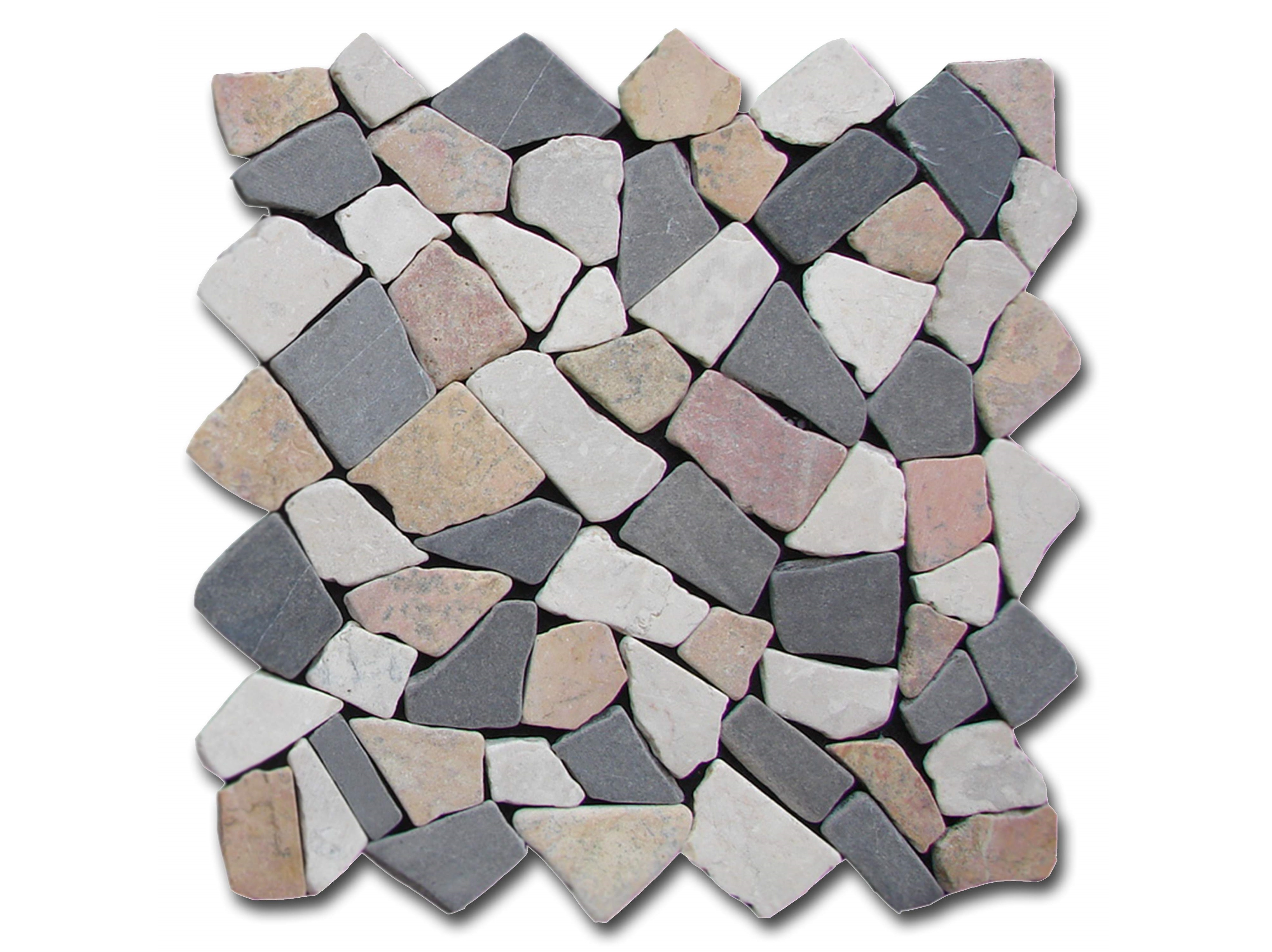 Mosaic Connecting Grey - Pink - White
